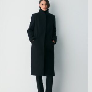 Aritzia Charcoal Wool Coat
